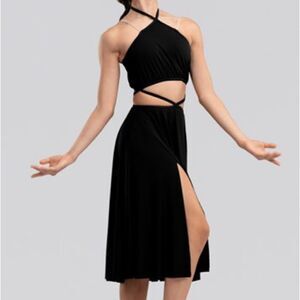 Weissman Elite dance costume Black maxi dress Bonfire
D13222 Child MC 10/12